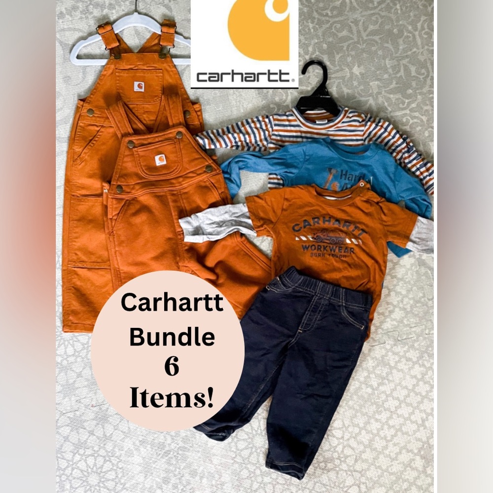 Carhartt boys 18 month clothes for fall, Overalls, shirts, pants, carhartt baby